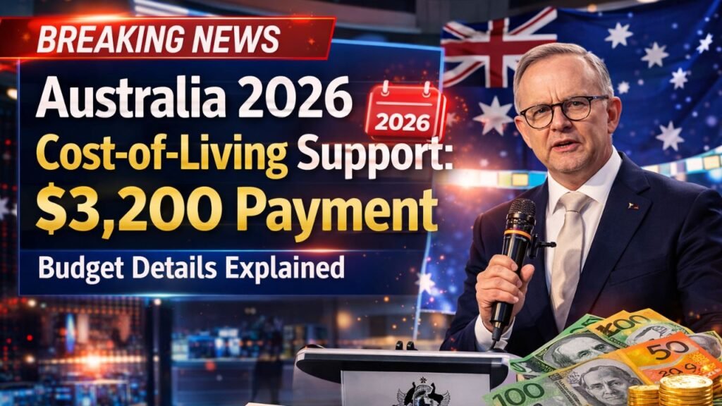 Australia 2026 Cost-of-Living Support: $3,200 Payment Proposal and Budget Details Explained